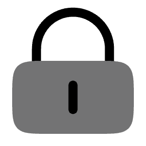 Lock Keyhole Minimalistic Icon from Solar Bold Duotone Set