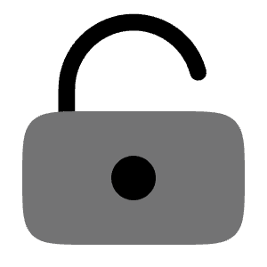 Lock Keyhole Unlocked Icon from Solar Bold Duotone Set