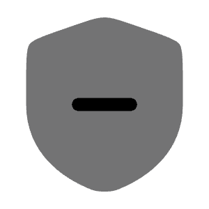 Shield Minus Icon from Solar Bold Duotone Set