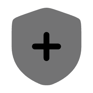Shield Plus Icon from Solar Bold Duotone Set