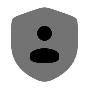 Shield User Icon from Solar Bold Duotone Set