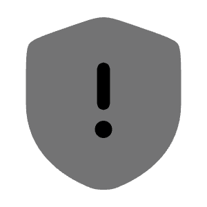 Shield Warning Icon from Solar Bold Duotone Set