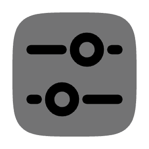 Tuning Square 4 Icon from Solar Bold Duotone Set