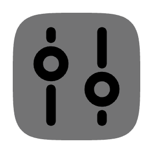 Tuning Square Icon from Solar Bold Duotone Set