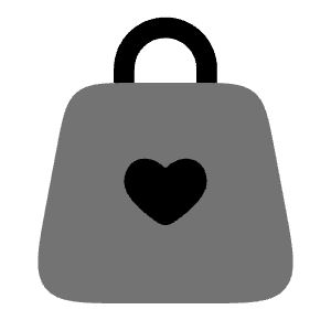 Bag Heart Icon from Solar Bold Duotone Set