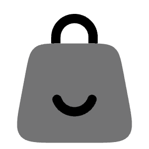 Bag Smile Icon from Solar Bold Duotone Set