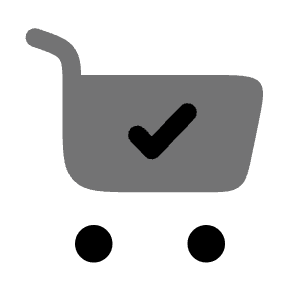 Cart Check Icon from Solar Bold Duotone Set