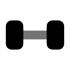 Dumbbell Icon from Solar Bold Duotone Set