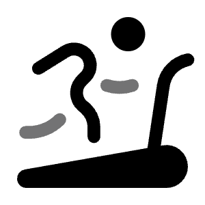 Treadmill Round Icon from Solar Bold Duotone Set