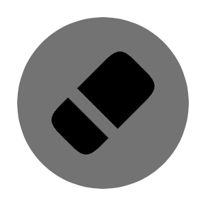 Eraser Circle Icon from Solar Bold Duotone Set