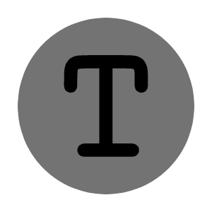 Text Circle Icon from Solar Bold Duotone Set