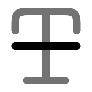 Text Cross Icon from Solar Bold Duotone Set