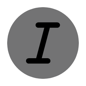 Text Italic Circle Icon from Solar Bold Duotone Set