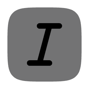 Text Italic Square Icon from Solar Bold Duotone Set