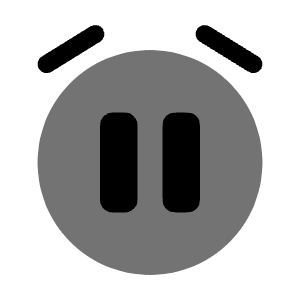 Alarm Pause Icon from Solar Bold Duotone Set