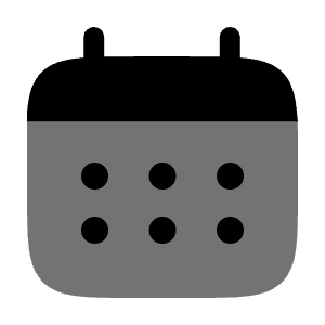 Calendar Icon from Solar Bold Duotone Set