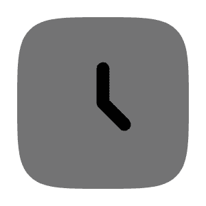 Clock Square Icon from Solar Bold Duotone Set