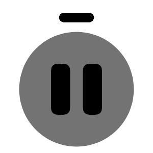 Stopwatch Pause Icon from Solar Bold Duotone Set