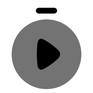 Stopwatch Play Icon from Solar Bold Duotone Set
