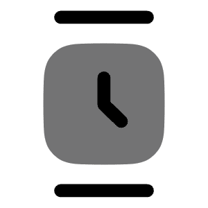 Watch Square Minimalistic Icon from Solar Bold Duotone Set