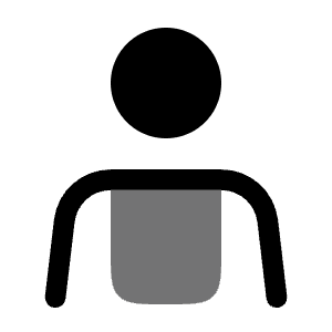 User Hands Icon from Solar Bold Duotone Set