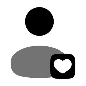 User Heart Icon from Solar Bold Duotone Set