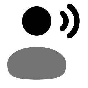 User Speak Icon from Solar Bold Duotone Set