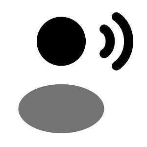 User Speak Rounded Icon from Solar Bold Duotone Set