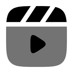 Clapperboard Play Icon from Solar Bold Duotone Set