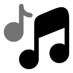 Music Notes Icon from Solar Bold Duotone Set