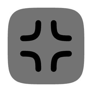 Quit Full Screen Square Icon from Solar Bold Duotone Set