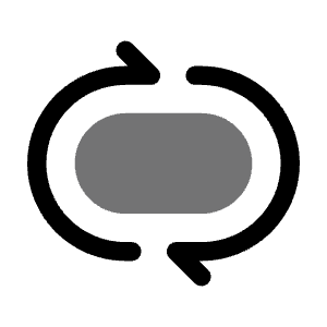 Repeat One Minimalistic Icon from Solar Bold Duotone Set