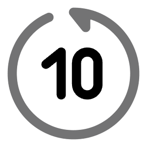 Rewind 10 Seconds Back Icon from Solar Bold Duotone Set