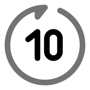 Rewind 10 Seconds Forward Icon from Solar Bold Duotone Set