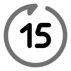 Rewind 15 Seconds Forward Icon from Solar Bold Duotone Set