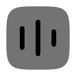 Soundwave Square Icon from Solar Bold Duotone Set