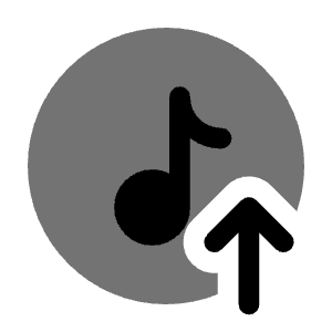 Upload Track 4 Icon from Solar Bold Duotone Set