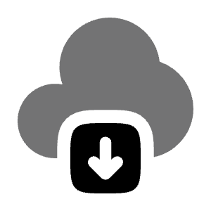 Cloud Download Icon from Solar Bold Duotone Set