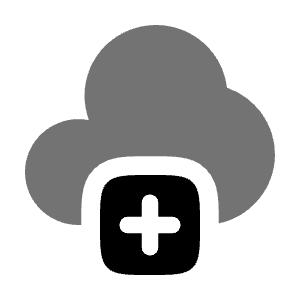 Cloud Plus Icon from Solar Bold Duotone Set