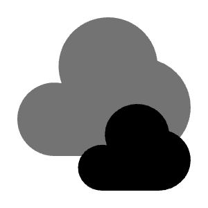 Clouds Icon from Solar Bold Duotone Set