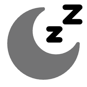 Moon Sleep Icon from Solar Bold Duotone Set