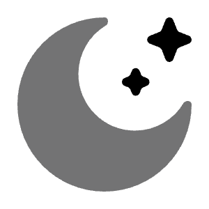 Moon Stars Icon from Solar Bold Duotone Set