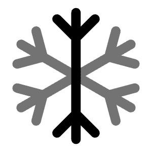 Snowflake Icon from Solar Bold Duotone Set