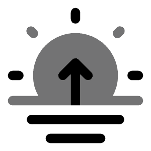 Sunrise Icon from Solar Bold Duotone Set