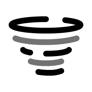 Tornado Small Icon from Solar Bold Duotone Set