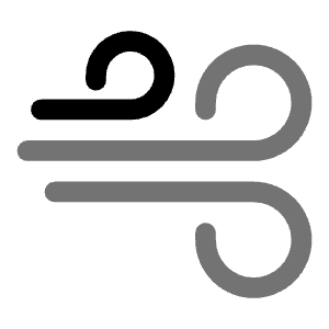 Wind Icon from Solar Bold Duotone Set