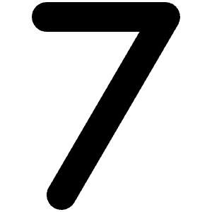 7 Icon from Font Awesome Solid Set