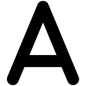A Icon from Font Awesome Solid Set