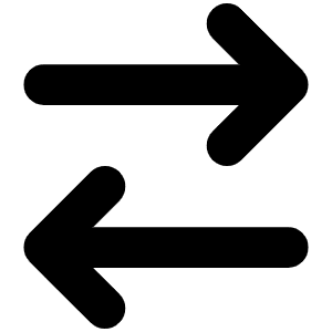 Arrow Right Arrow Left Icon from Font Awesome Solid Set