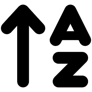 Arrow Up A Z Icon from Font Awesome Solid Set